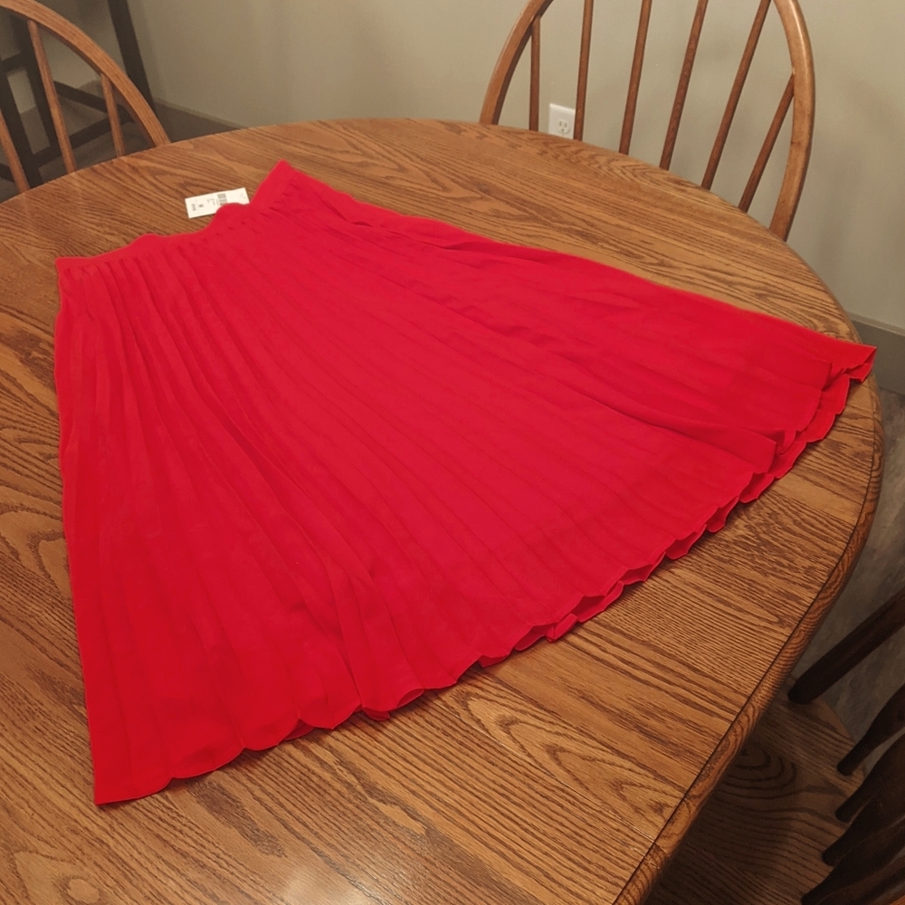 Forever 21 Pleated Midi Skirt